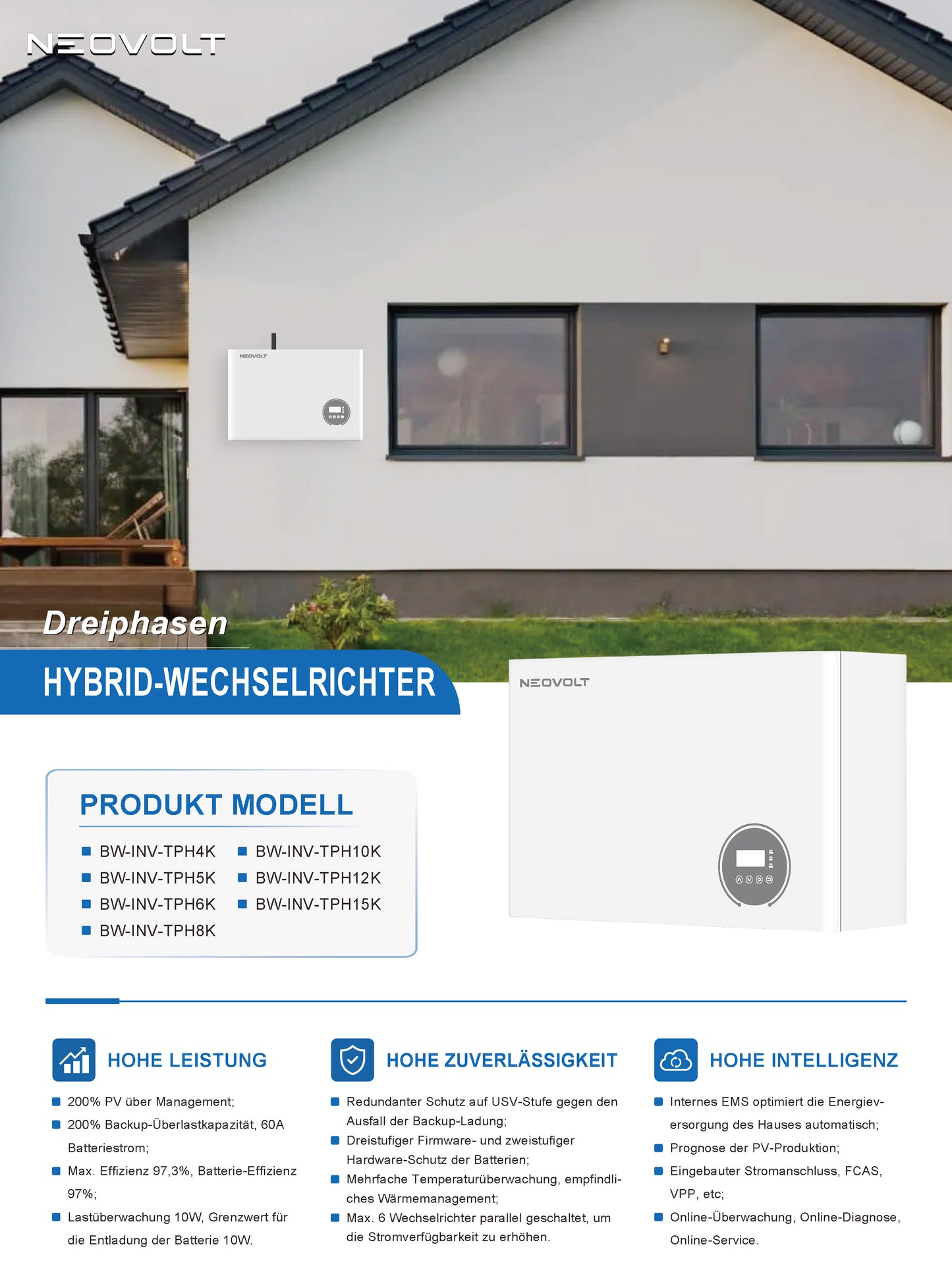 Neovolt BW-INV-TPH5 - 15K Hybrid 3P