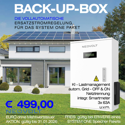 PV Set - NEOVOLT – Dreiphasige PV-Anlage mit Speicher | Notstrom & Wallbox