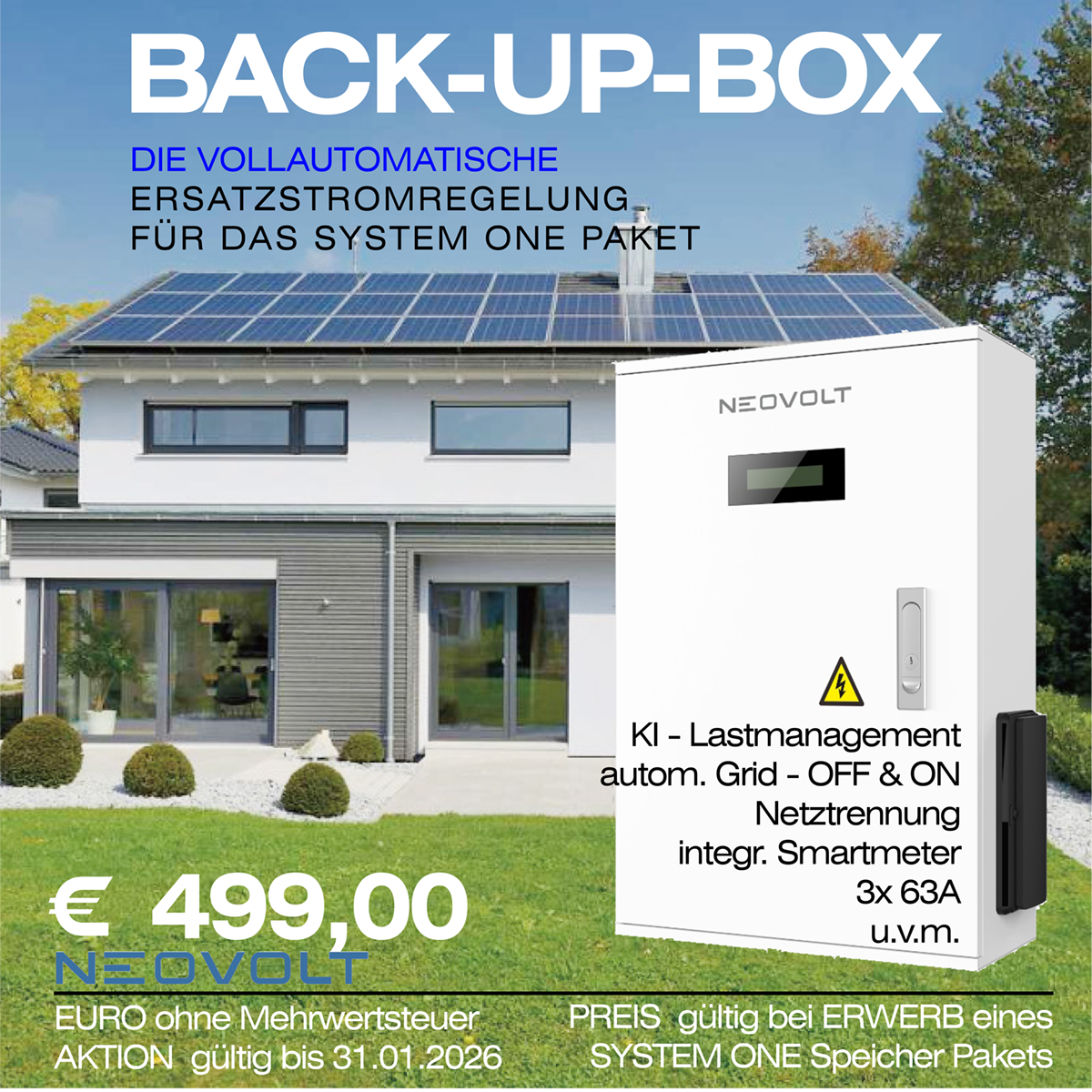 NEOVOLT-BACKUP-BOX Die nächste Leistungsstufe für PV-Speicherlösungen
