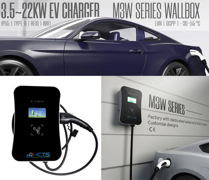 SunPal M3W 22 kW Wallbox WLAN Typ 2 Stecker IEC 62196-2